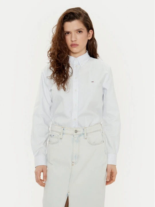 Zdjęcie produktu Tommy Jeans Koszula DW0DW19890 Błękitny Regular Fit Niebieski jasny
