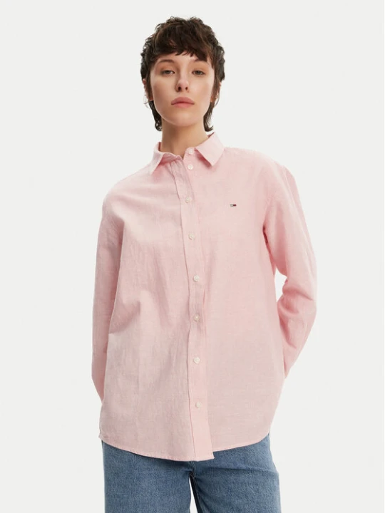 Zdjęcie produktu Tommy Jeans Koszula DW0DW20292 Różowy Relaxed Fit