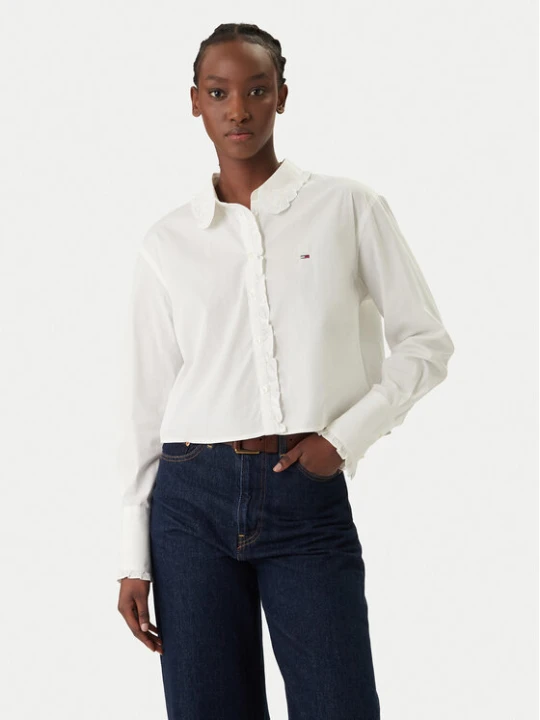 Zdjęcie produktu Tommy Jeans Koszula DW0DW22767 Biały Relaxed Fit