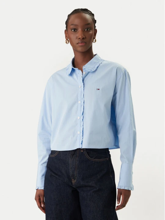 Zdjęcie produktu Tommy Jeans Koszula DW0DW22767 Błękitny Relaxed Fit Niebieski jasny