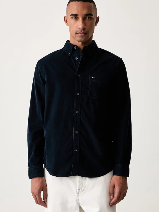 Zdjęcie produktu Tommy Jeans koszula dziecięca sztruksowa granatowy