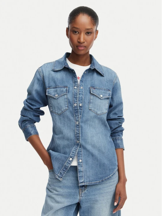 Zdjęcie produktu Tommy Jeans Koszula jeansowa DW0DW23486 Niebieski Regular Fit