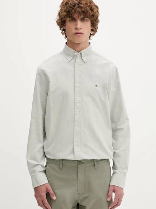 Zdjęcie produktu Tommy Jeans koszula męska bawełniana zielony
