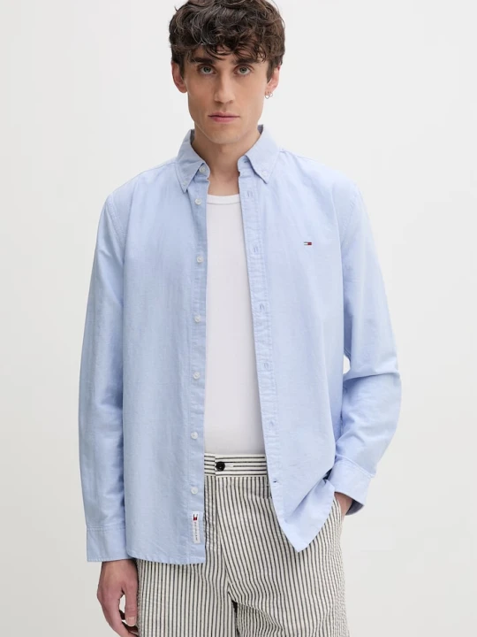 Zdjęcie produktu Tommy Jeans koszula męska bawełniana niebieski