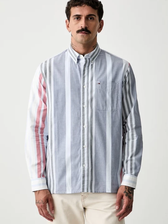 Zdjęcie produktu Tommy Jeans koszula męska bawełniana niebieski