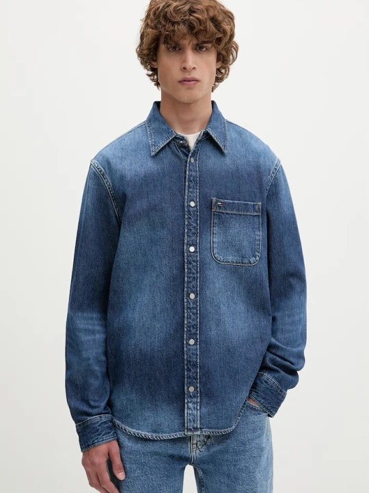 Zdjęcie produktu Tommy Jeans koszula męska jeansowa niebieski