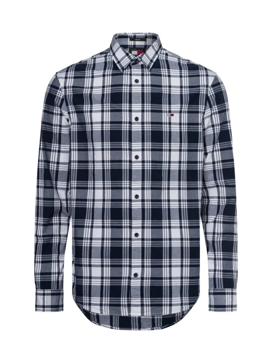 Zdjęcie produktu Tommy Jeans Koszula Mężczyźni Regular Fit Bawełna niebieski | biały