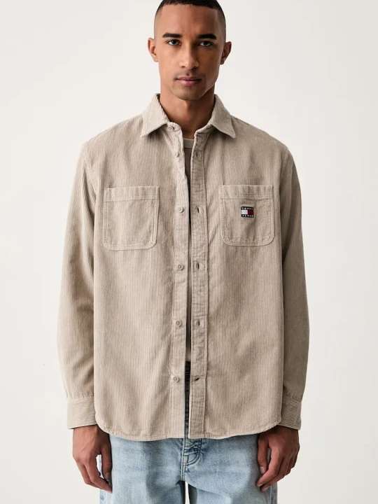 Zdjęcie produktu Tommy Jeans koszula męska sztruksowa beżowy