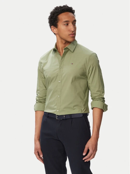 Zdjęcie produktu Tommy Jeans Koszula Original DM0DM04405 Zielony Slim Fit