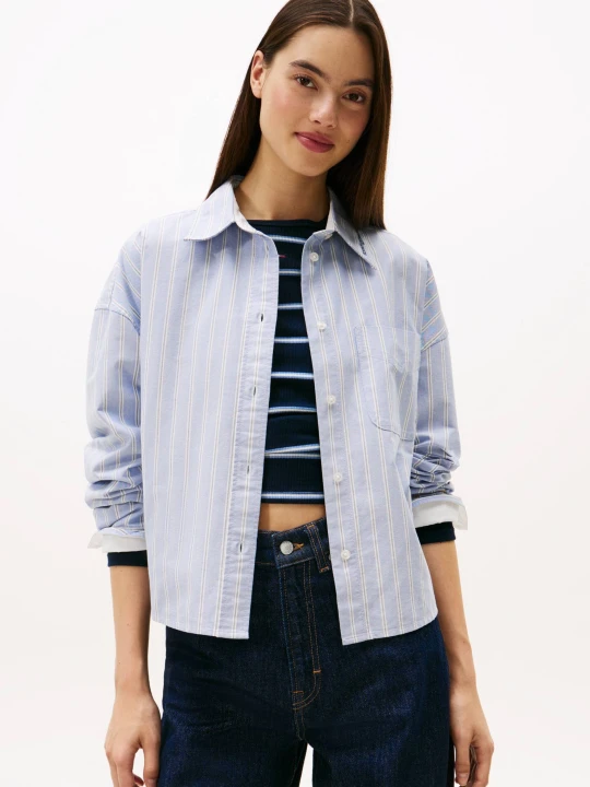Zdjęcie produktu Tommy Jeans Koszula | Oversize fit błękitny