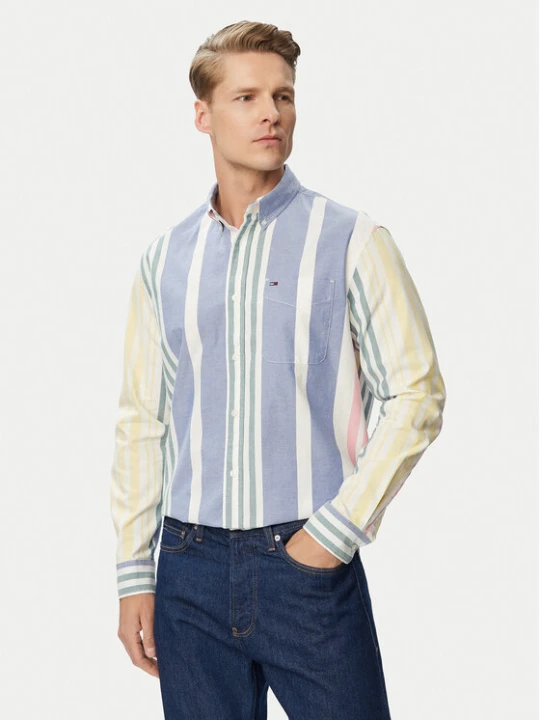 Zdjęcie produktu Tommy Jeans Koszula Oxford DM0DM23246 Kolorowy Relaxed Fit