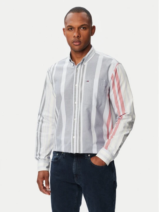 Zdjęcie produktu Tommy Jeans Koszula Oxford DM0DM23246 Kolorowy Relaxed Fit