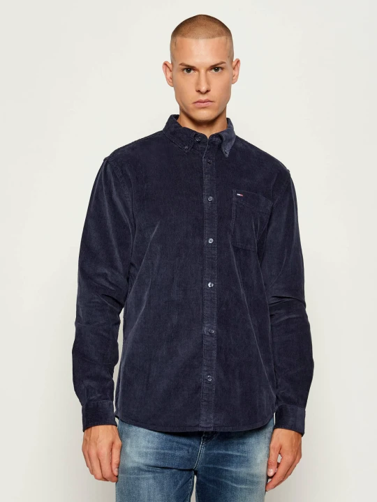 Zdjęcie produktu Tommy Jeans Koszula | Regular Fit | sztruks granatowy