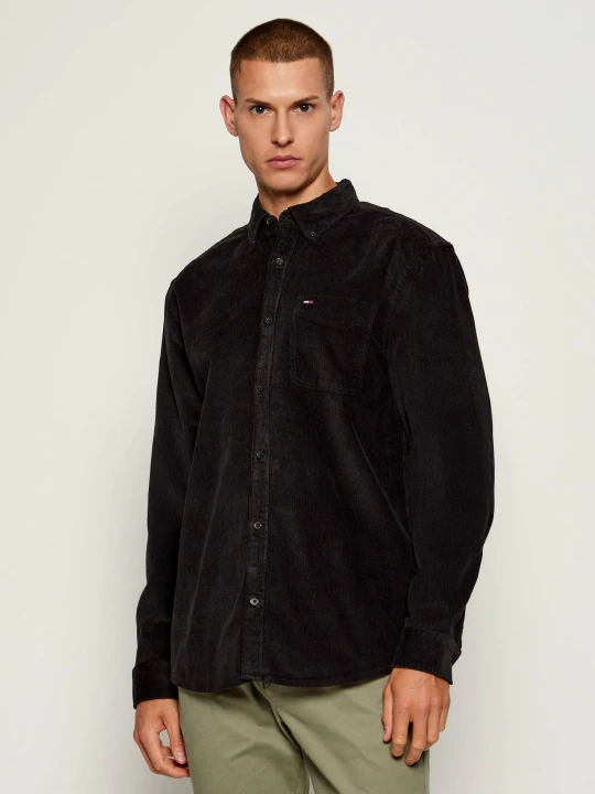 Zdjęcie produktu Tommy Jeans Koszula | Regular Fit | sztruks czarny