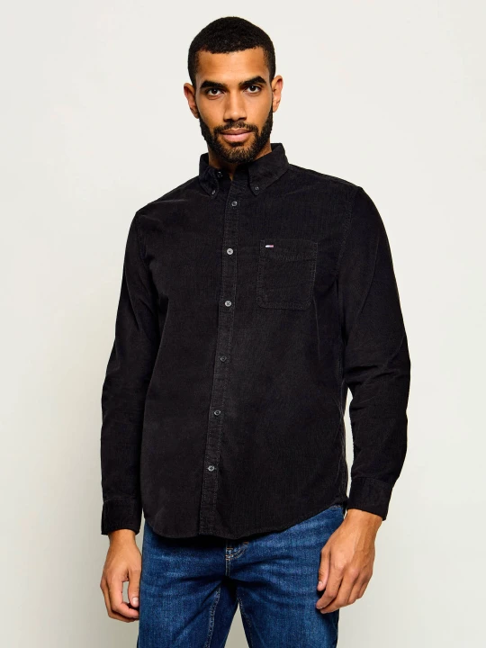 Zdjęcie produktu Tommy Jeans Koszula | Regular Fit | sztruks czarny