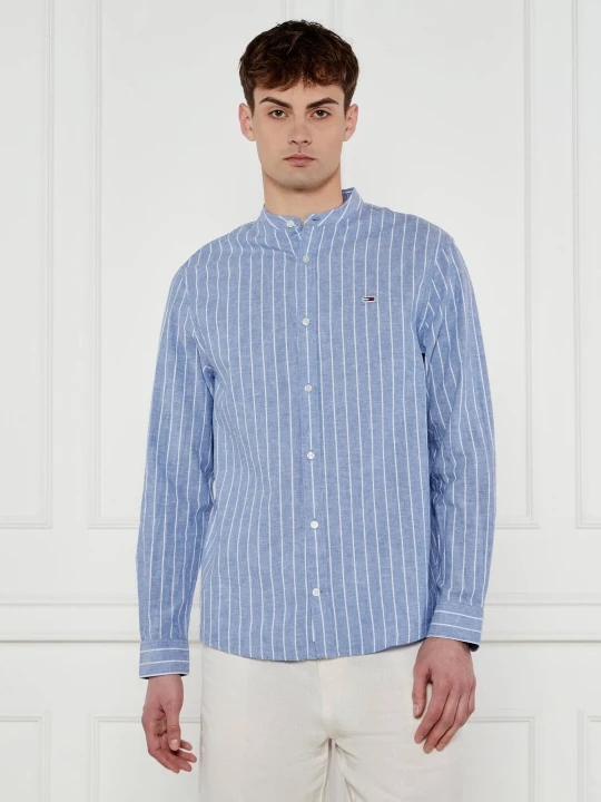 Zdjęcie produktu Tommy Jeans Koszula | Regular Fit | z dodatkiem lnu niebieski