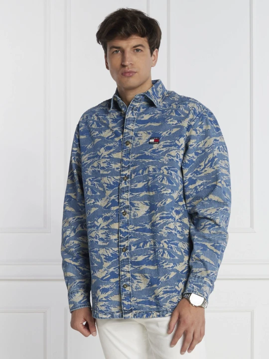 Zdjęcie produktu Tommy Jeans Koszula TIGER CAMO | Regular Fit | denim niebieski