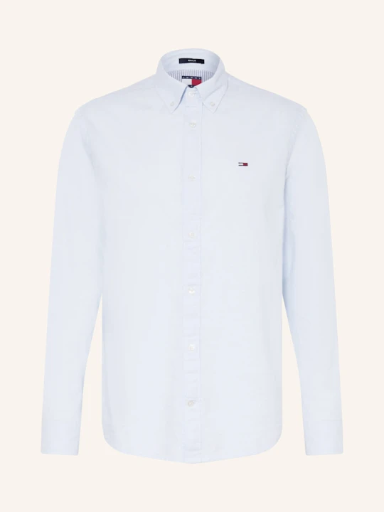 Zdjęcie produktu Tommy Jeans Koszula Z Dodatkiem Lnu Regular Fit blau JASNONIEBIESKI