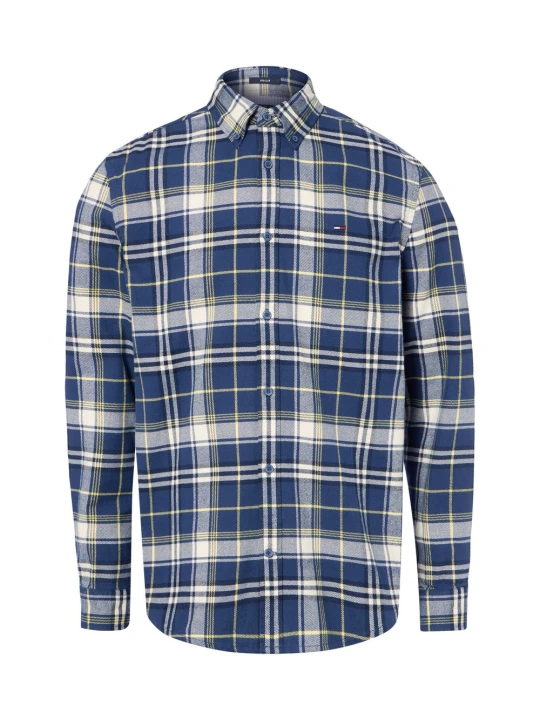 Zdjęcie produktu Tommy Jeans Koszule flanelowe dla kobiet Mężczyźni Regular Fit Bawełna (100%) niebieski