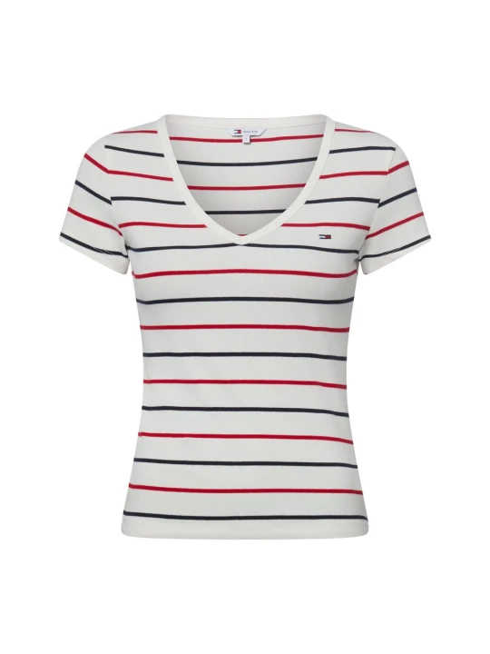 Zdjęcie produktu Tommy Jeans Koszulka Kobiety Bawełna biały