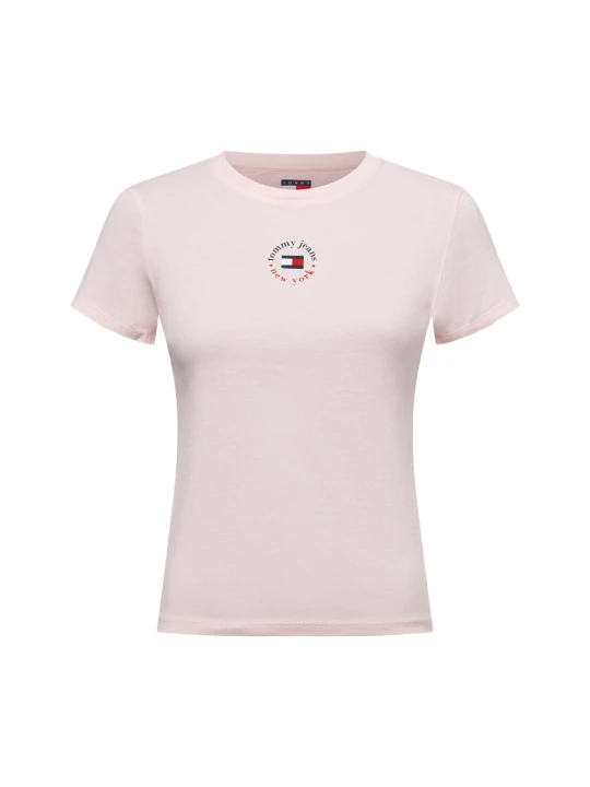 Zdjęcie produktu Tommy Jeans Koszulka Kobiety Bawełna różowy