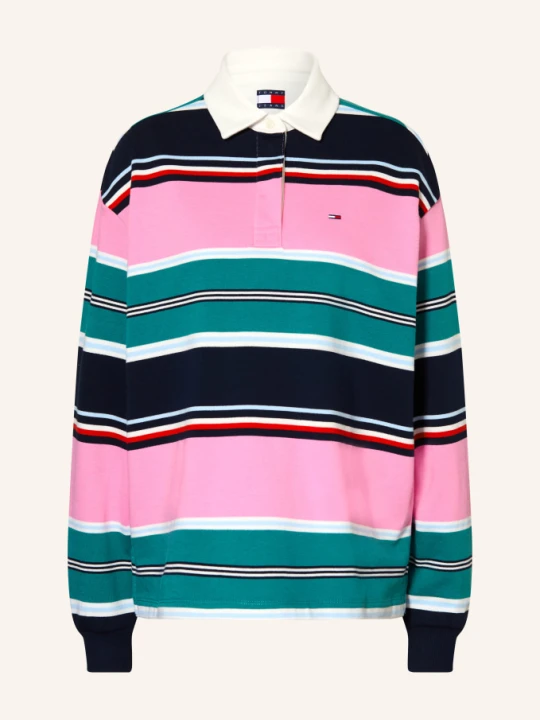 Zdjęcie produktu Tommy Jeans Koszulka Do Rugby pink niebieski