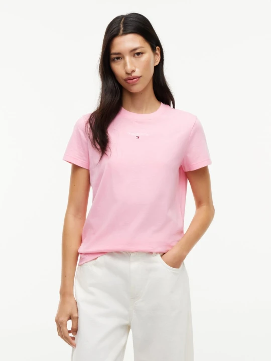 Zdjęcie produktu Tommy Jeans Koszulka Kobiety Bawełna różowy