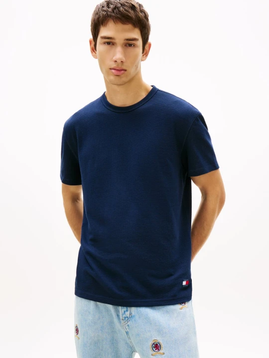 Zdjęcie produktu Tommy Jeans Koszulka Mężczyźni Bawełna niebieski