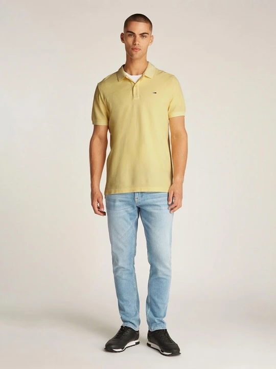 Zdjęcie produktu TOMMY JEANS Koszulka polo w kolorze beżowym rozmiar: L