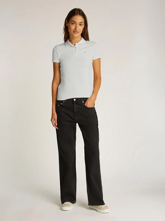 Zdjęcie produktu TOMMY JEANS Koszulka polo w kolorze białym rozmiar: M