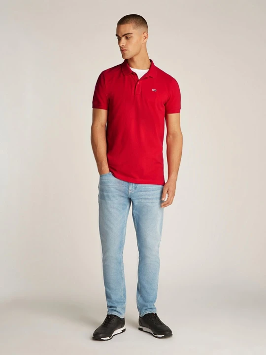 Zdjęcie produktu TOMMY JEANS Koszulka polo w kolorze czerwonym rozmiar: XXL