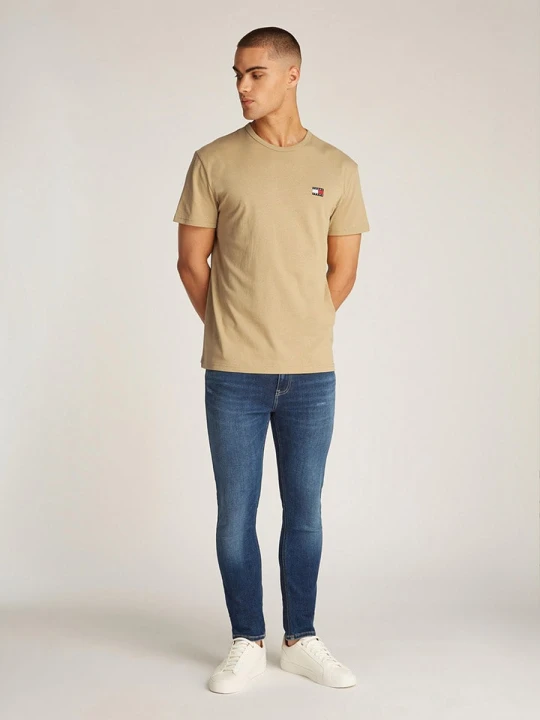Zdjęcie produktu TOMMY JEANS Koszulka w kolorze beżowym rozmiar: M