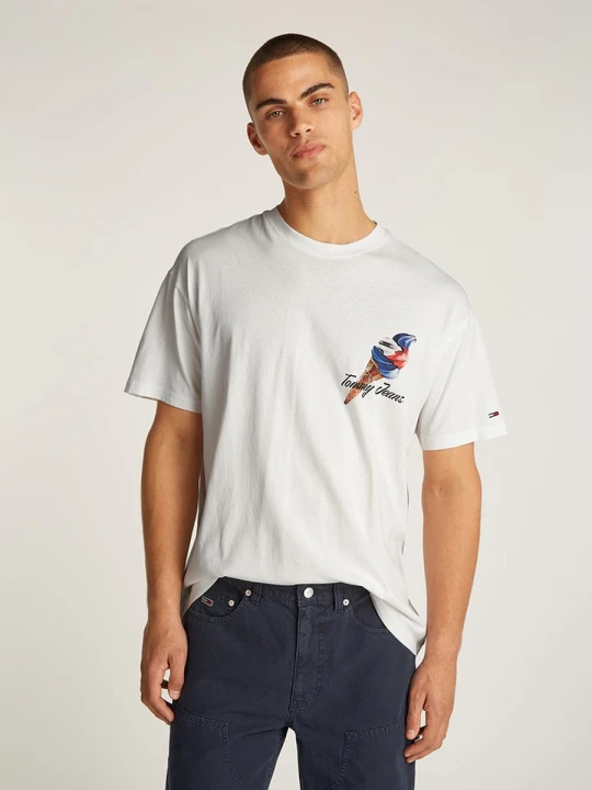 Zdjęcie produktu TOMMY JEANS Koszulka w kolorze białym rozmiar: XL
