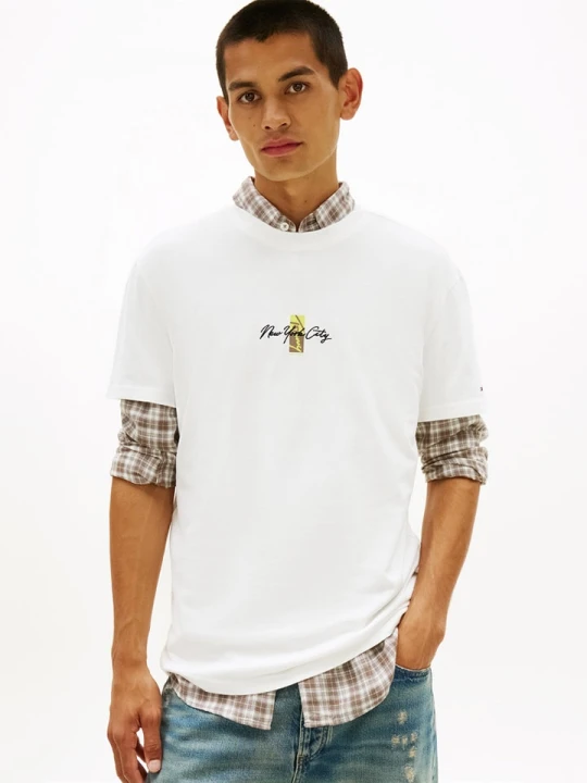 Zdjęcie produktu TOMMY JEANS Koszulka w kolorze białym rozmiar: 4XL