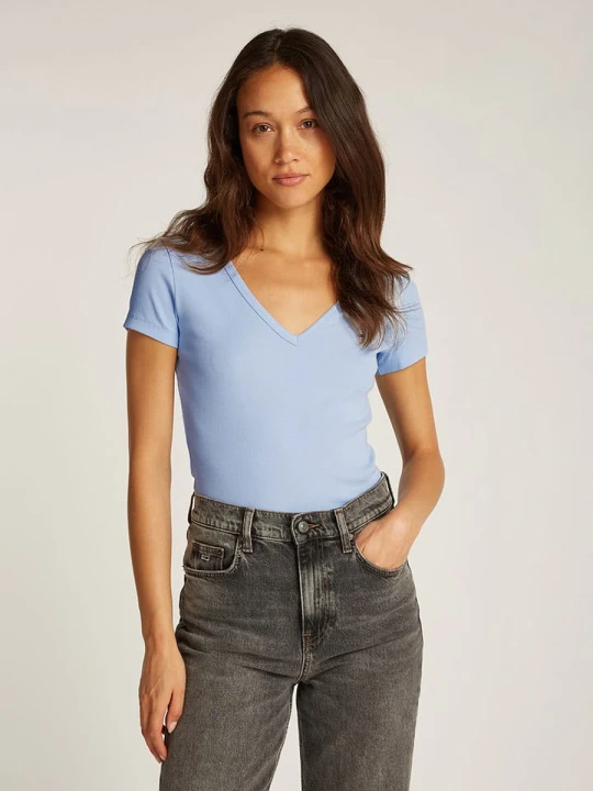 Zdjęcie produktu TOMMY JEANS Koszulka w kolorze błękitnym rozmiar: S