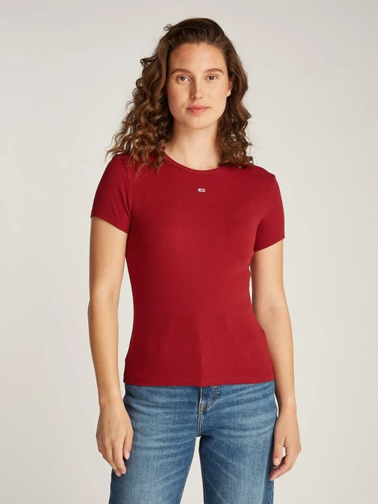 Zdjęcie produktu TOMMY JEANS Koszulka w kolorze bordowym rozmiar: XS