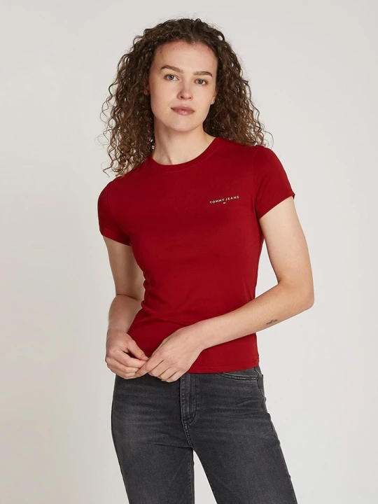 Zdjęcie produktu TOMMY JEANS Koszulka w kolorze bordowym rozmiar: XS