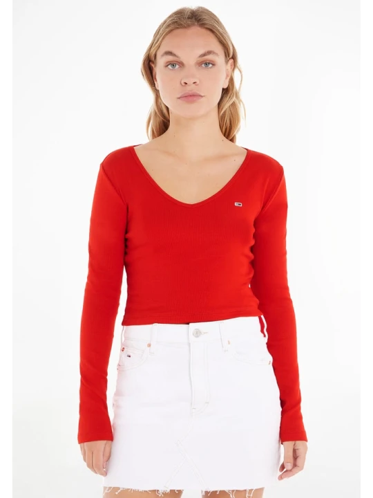 Zdjęcie produktu TOMMY JEANS Koszulka w kolorze czerwonym rozmiar: M