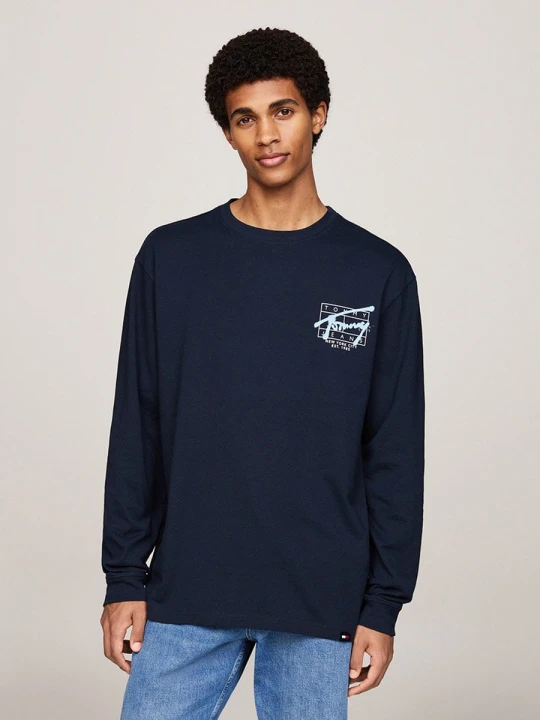 Zdjęcie produktu TOMMY JEANS Koszulka w kolorze granatowym rozmiar: S