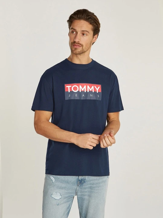 Zdjęcie produktu TOMMY JEANS Koszulka w kolorze granatowym rozmiar: L