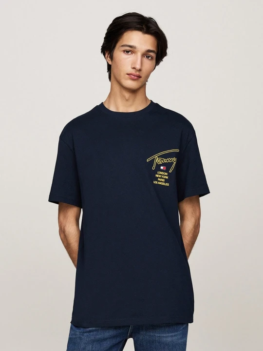 Zdjęcie produktu TOMMY JEANS Koszulka w kolorze granatowym rozmiar: S