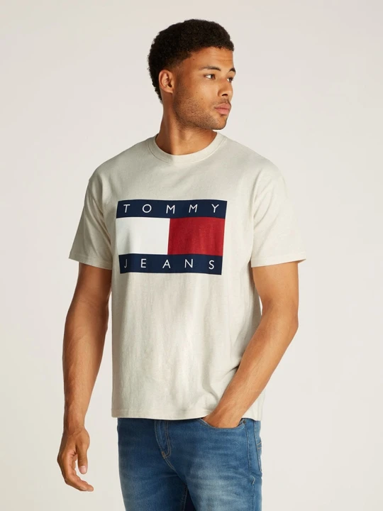 Zdjęcie produktu TOMMY JEANS Koszulka w kolorze kremowym rozmiar: L