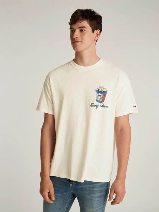 Zdjęcie produktu TOMMY JEANS Koszulka w kolorze kremowym rozmiar: XL