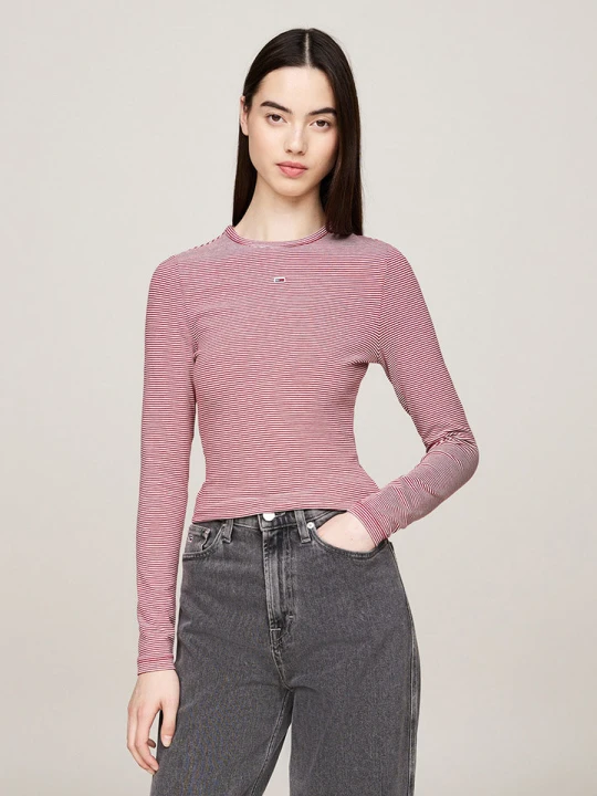 Zdjęcie produktu TOMMY JEANS Koszulka w kolorze szaroróżowym rozmiar: L