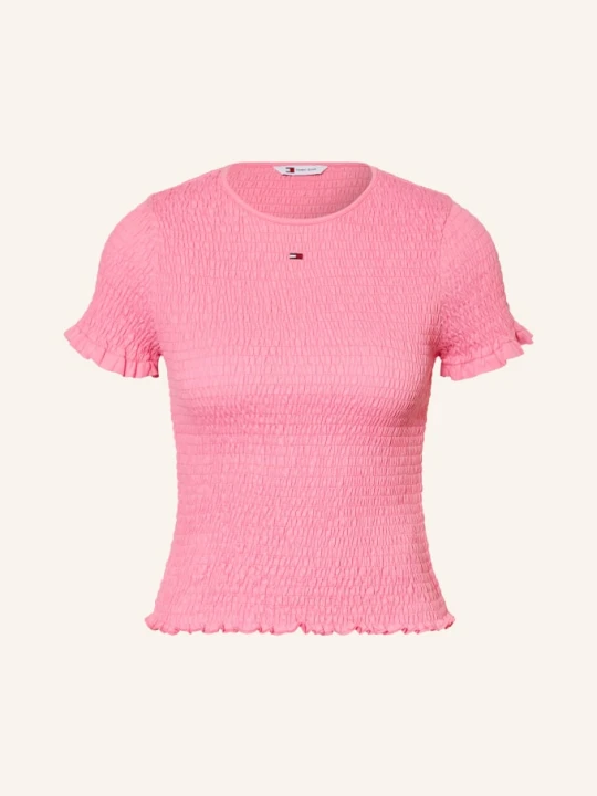Zdjęcie produktu Tommy Jeans Koszulka Z Falbanami pink