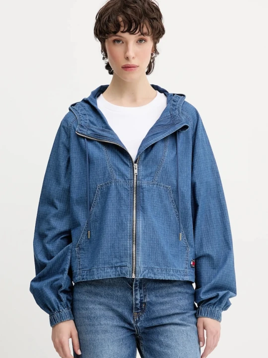Zdjęcie produktu Tommy Jeans kurtka bawełniana granatowy