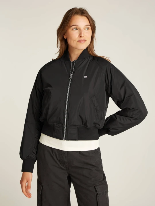 Zdjęcie produktu Tommy Jeans Kurtka bomber Jack | Loose fit czarny