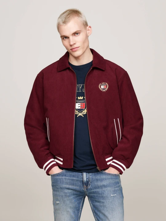 Zdjęcie produktu Tommy Jeans Kurtka bomber | Loose fit bordowy