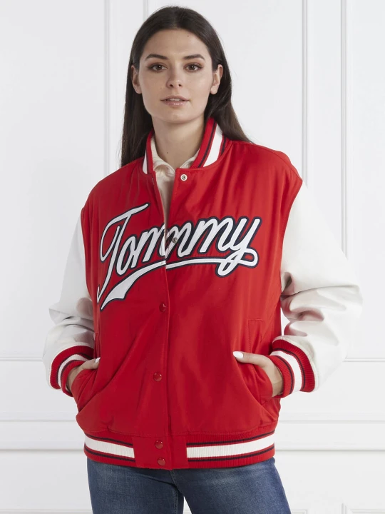 Zdjęcie produktu Tommy Jeans Kurtka bomber | Regular Fit czerwony