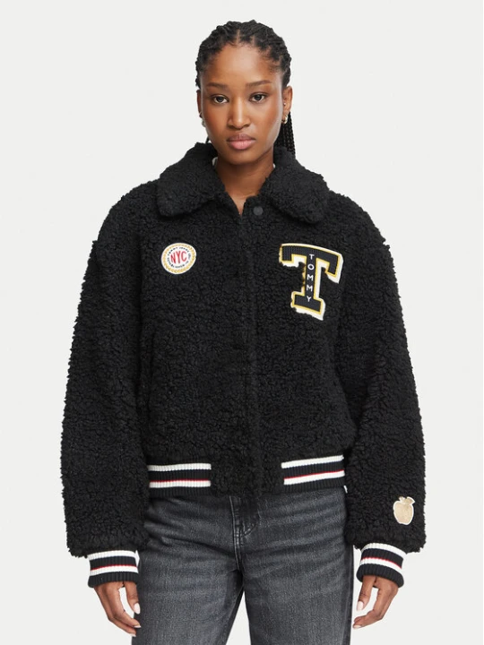 Zdjęcie produktu Tommy Jeans Kurtka bomber Varsity DW0DW23426 Granatowy Regular Fit